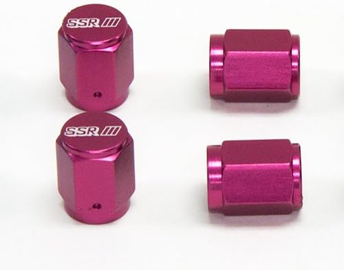 SSR Wheels GT Aluminum Valve Stem Caps w/Magnet (Red) (Set of 4) 1SB2DD100R0