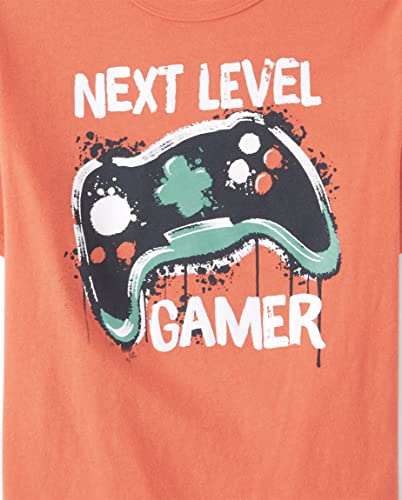 The Children's Place Boys' Short Sleeve Graphic T-Shirt Seasonal, Next Level Gamer, Medium #TOP1