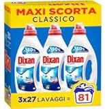 Perfume clásico. Dixan - Detergente líquido para ropa - Perfume clásico - 81 lavados - Maxi reserva