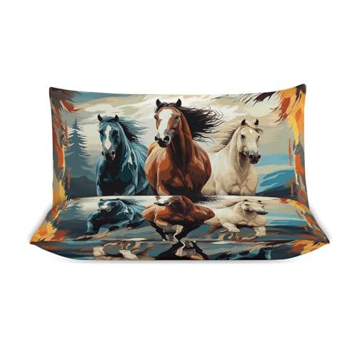 Housse de couette ultra douce et respirante avec 2 taies - 4