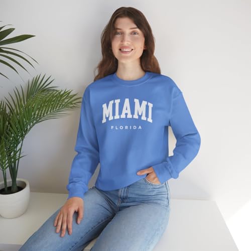 Miami Florida Adult Unisex Crewneck Sweatshirt - Product Details