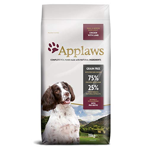 Applaws Complete Dry Dog Food Adult Grain Free Huhn mit Lamm (1 x 15kg Beutel)