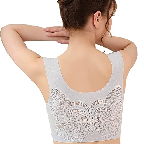 MISHUO Ultra-Thin Plus Size Ice Silk Comfort Bra, Womens Ultra-Thin Plus Size Ice Silk Comfort Bra Cover