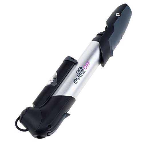 EyezOff GP96 - Inflador mini para bicicletas (con soporte para el cuadro, de aluminio), color negro y aluminio