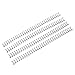 100Pcs Double Loop Wire Binding Spine 60 Sheet Capacity 3in1 Pitch 34 Loop 9.5mm Diameter Set Kit for A4 Paper Black Loop Binding Wires, Mixed Sizes (Black)