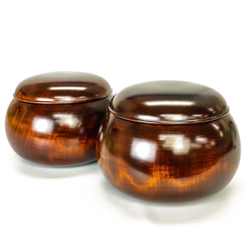 囲碁 木製碁笥 栃 本漆仕上げ 超特大 ※将碁屋ミニ椿油付き