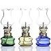Purism Style- 4 inch Tall Glass Kerosene Oil Lamp Lantern (Set of 3)