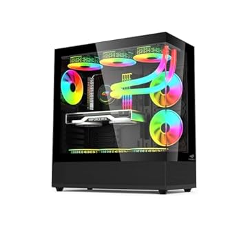 Gabinete Aquarius Gaming C3Tech MT-G850BK Preto com Lateral e Frontal em vidro temperado, com Organizador de Cabos Filtro Anti-Poeira, Compatível MB ATX Micro ATX e Mini ITX e com Water Cooler