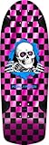 Powell Peralta OG Ripper Checker Reissue Skateboard Deck, Pink Foil, 10' x 30'