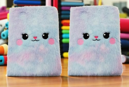 Carnet de notes en fourrure A5 pour enfant avec 80 pages lignées et douces