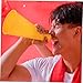 Kisangel 2pcs Football Noise Makers Cheer Megaphones for Sports Parties Speaker Bright Design