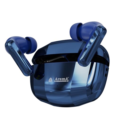 Image of AROMA TWS2 Nexon V5.4 Bluetooth Earbuds | Upto 60Hr Playtime, ENC, Dual Paring, Fast Charging, Heavy Bass