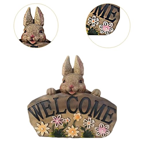 Statue de Bienvenue extérieure en résine décorative pour maison de ferme rustique - 3