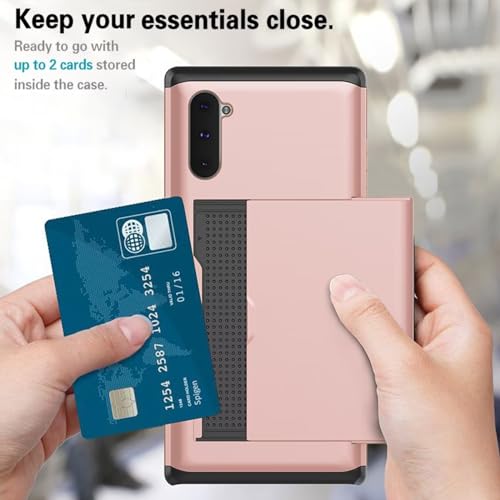 Étui antichoc Galaxy Note 10 or résistant aux chutes avec compartiment secret - 3