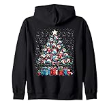 funny volleyball lover christmas tree for men women sports felpa con cappuccio