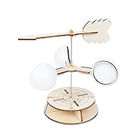 DIY Weather Station Science Experiments Kit for Kids | STEM Science Kits with Wind Vane, Thermometer, Rain Gauge & Compass | Educational Meteorology Project for Classroom Learning and Hands-On Activit