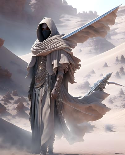 Toile de magicien Fremen en poussière 50x70 cm pour personnaliser une chambre geek