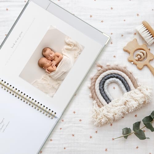 Keepsake Baby Memory Book for Boys and Girls – Timeless First 5 Year Baby Book – Neutral Journal Scrapbook or Photo Album - Record a Milestone for Every Event from Birth to Age 5 — view 7