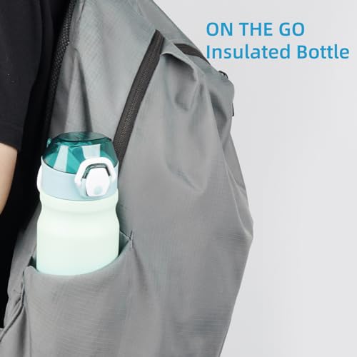 Image of Konokyo 18 oz Insulated Stainless Steel Sports Water Bottle with Straw Lid