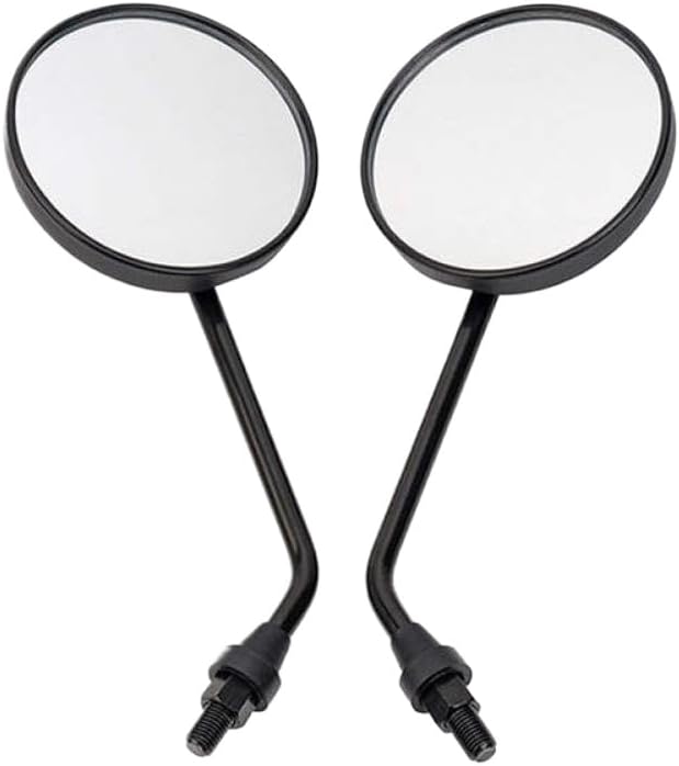 Rear Side View Mirrors with 10mm Thread Compatible with Softail Models Including Bones and Electra