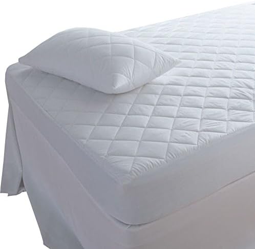 Highliving Quilted Mattress Protector, Extra Deep, All Sizes - Pillow Protector Pair (48 × 74 cm)