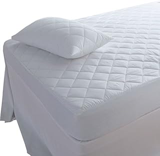 Highliving Quilted Mattress Protector, Extra Deep, All Sizes - Pillow Protector Pair (48 × 74 cm)