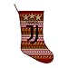 Produktbild BABALI J-uVen-Tus Fußball-Weihnachtsstrümpfe, Weihnachtsstrümpfe, Party-Dekoration, Strümpfe, Kamin, zum Aufhängen, rot, Einheitsgröße