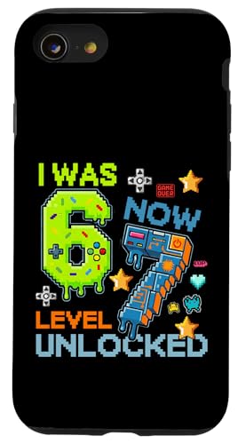 I Was 6 Now Level 7 Unlocked 7th Birthday Gamer 67 Meme �X�}�z�P�[�X iPhone SE (2020) / 7 / 8 �p