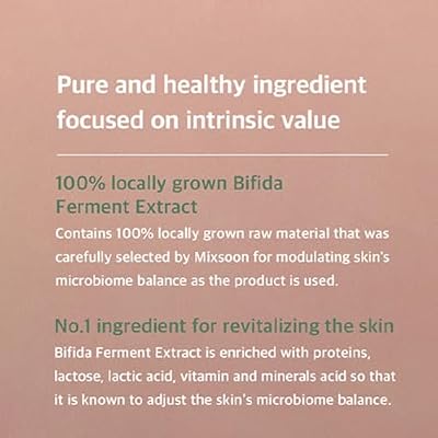 mixsoon Bifida Ferment Essence - Hydrating, Strengthening and Soothing for Face, Gentle Formula for Barrier Care 30ml / 1.01 fl.oz. Korean Glass Skin Care