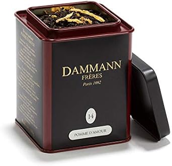 Passerini Apple Flavoured Black Tea, 100g / 3.52oz Tin, Dammann Fr res