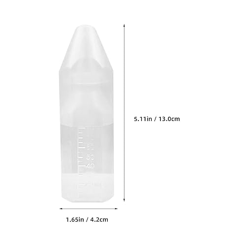 Miniatura 7 de Juego de 5 botellas desechables portátiles de boca estándar con chupete suave y cubierta antipolvo, recipientes ligeros para leche de viaje