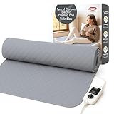 GML Bedding Tencel Heated Mattress Cover – Machine Washable, Auto 15-Hour Shut Off, 5 Heat Settings, Waterproof Electric Bed Warmer with Controller – Electric Mattress Pad Twin Size 71x35