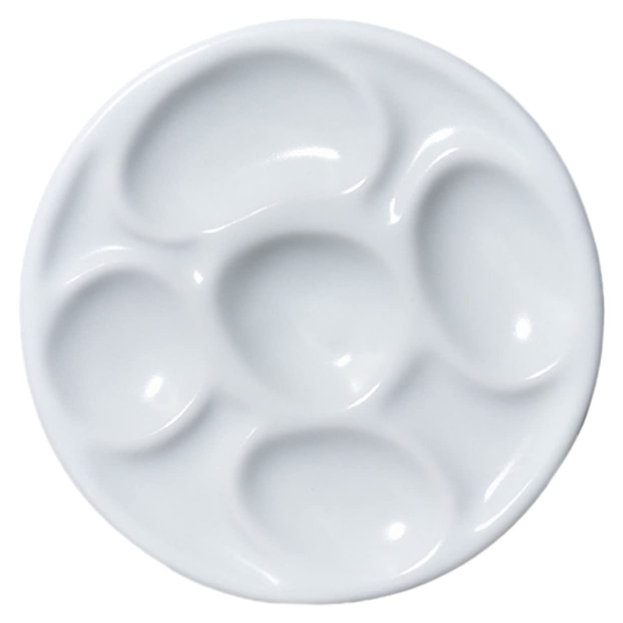 ARTIBETTER Ceramic Palette Inkstone Chinese Painting Palette Watercolor Mixing Plate for Artists