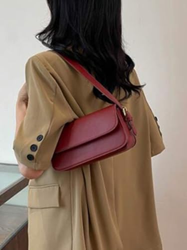 Image of Women's Brown Handbag - Stylish PU Leather Sling & Shoulder Bag with Adjustable Strap | Elegant Daily Office & Casual Tote Bag