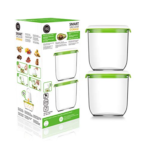 Image of FOSA Vacuum Seal Containers, 2 Pack 45 oz, Vacuum Container for Food Storage, Food Containers for Vacuum Seal, Airtight Vacuum Food Containers, Durable Storage Solution (Vacuum Pump Not Included)