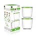 FOSa Vacuum Food Storage Set of 2 Medium Size Canisters