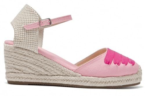 Image of Womens Espadrille Wedge Sandals Closed Toe Platform Lace Up Ankle Strap Slingback Summer Dress Shoes
