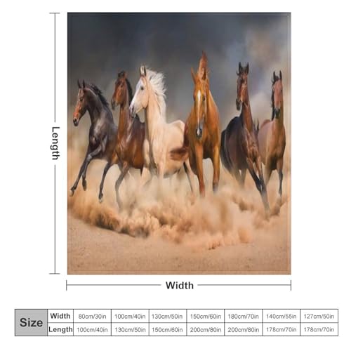 Couverture cheval flannel douce, une idée de cadeau parfaite pour vos proches - 6