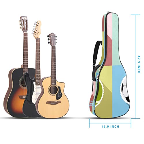 Étui de protection rembourré pour guitare acoustique classique et classique, Multicolore 01., 42.9×16.9×4.7 in… - Les Beatles, Paul McCartney, John Lennon, RIngo Starr, George Harrison Étui de protection rembourré pour guitare acoustique classique et classique, Multicolore 01., 42.9x16.9x4.7 in… – Image 6