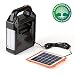 EASYmaxx Solar Generator Kit 4500 mAh | 2 Charging Modes: Solar Panel or USB | For Charging Mobile Phone, Power Bank and Much More | Integrated FM Radio and Speaker Including [Black/Orange]