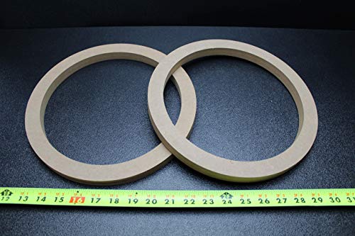 ENNIS ELECTRONICS 2 MDF Speaker Ring Spacer 10 INCH Modern Style, 2.0 Channel, 2 x Rings, Touch Control, Stereo, Limited Warranty