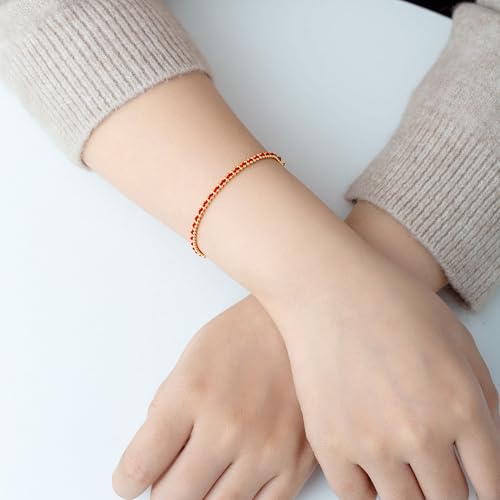 Dual Chain Bracelet for Women 18K Gold Plated Adjustable Bead Chain with Elegant String Stylish Handwoven Accessory for Gifts or Daily Wear3