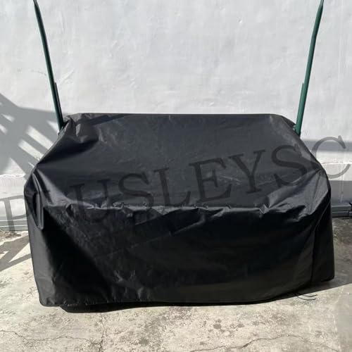 PLUSLEYSC Hanging Porch Swing Cover 63 Inch Waterproof Zipper 420D Oxford Cloth Porch Swing Cover,Outdoor Patio Swing Chair Cover (Black, 63Wx28Dx35H inch)