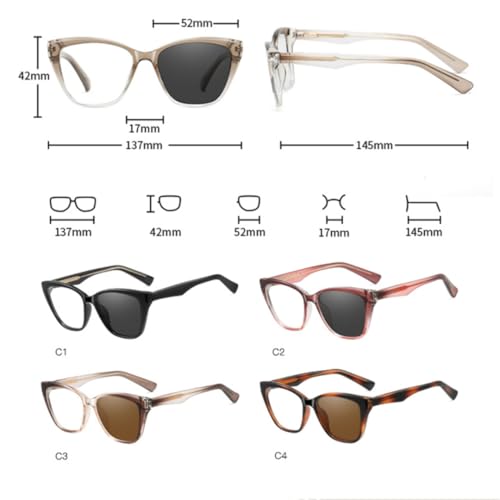 Lunettes œil de chat en monture transparente pour rester élégante au bureau comme en terrasse - 6