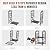 INNO STAGE Firewood Rack Fireplce Firepit Tools Set Double Layer Iron Wood Log Holder for Fire Place Outdoor Indoor Accessories-Brush, Shovel, Tong, Hook