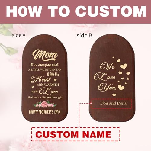 Image of ASTARIN Personalized from Daughter Son, Birthday Gift Wind Chimes for Mom Grandma Wife, Wind Chime Thank You Gift for Women Home Yard Garden Outdoor Decor