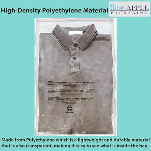 Suffocation Warning Self Seal Clear Poly Bags - 1.5Mil 6 x 9 & (1000 Bags) for Packaging, Clothes, Jewelry & FBA - Permanent Adhesive Sealing - Thumbnail 3