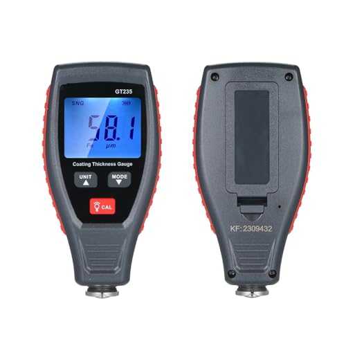 Paint Thickness Tester, medidor de espesor de pintura para coche, medidor de profundidad de pintura 0~1800μm con estuche y calibración GT235 miniatura 6