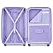 florence by mills Spin Me Away Hardside Expandable Luggage with Spinner Wheels, Lavender, Checked-Large 29 Inch