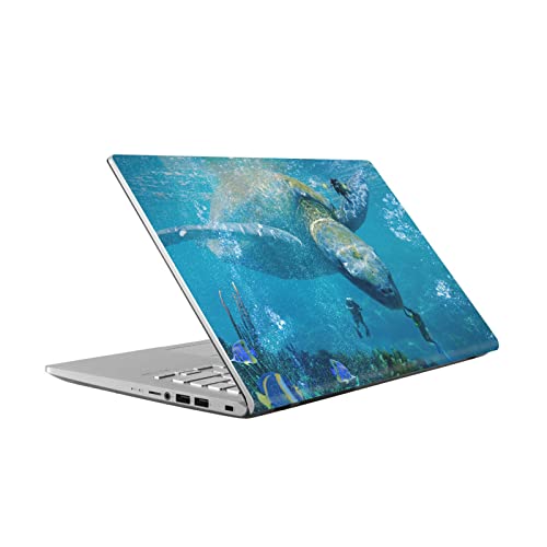 Peau vinyle amovible motif tortue de mer pour ASUS Vivobook 14